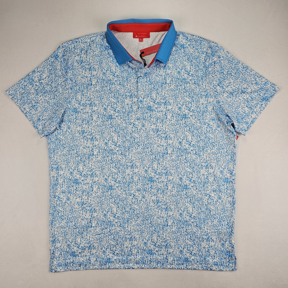 Redvanly Men's Canon Golf Polo Size XL Malibu Blue |R2416|
